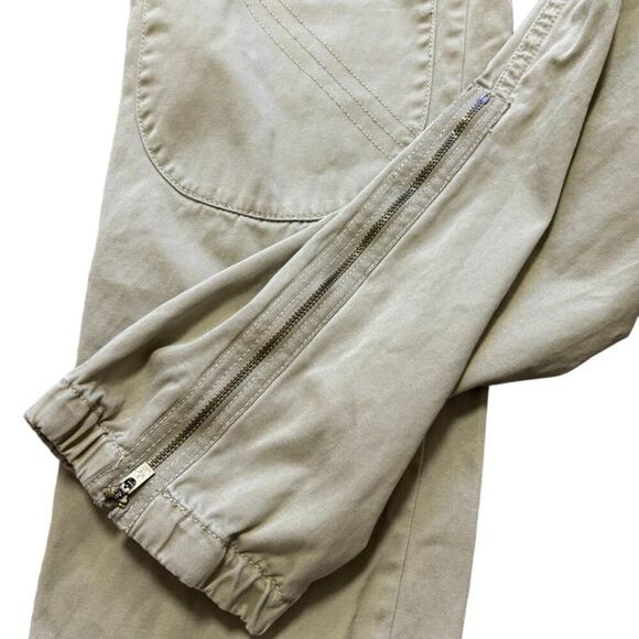 J.CREW Reinforced Knee Ankle Zip Utility Jogger Chino Pants in Khaki SZ 6 - Picture 5 of 11